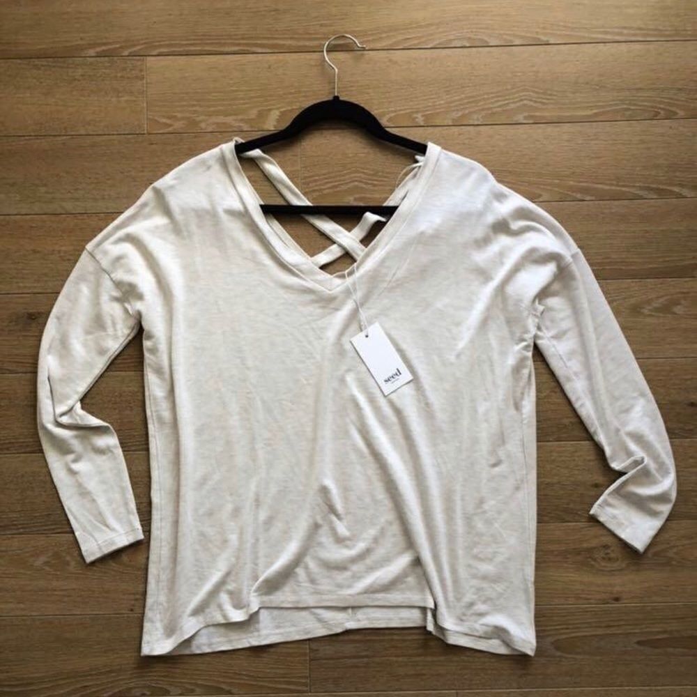 Nwt-Seed Heritage Cross Back Top